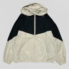COLZA コルザ♡ナイロンマウンテンパーカー　ビッグシルエット　バイカラー　S