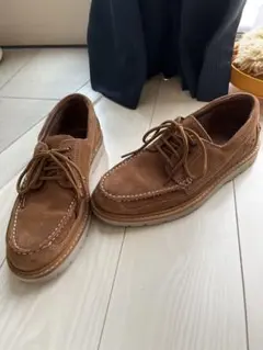 n*y様 Russell Moccasin デッキシューズ スエード ブラウン n*y様 Russell Moccasin デッキシューズ スエード ブラウン - メルカリ