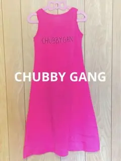 CHUBBYGANG ノースリーブ ピンク　ワンピースのサムネイル