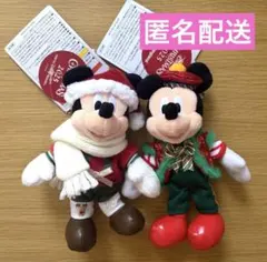 ディズニー クリスマス 2025 ぬいぐるみバッジ ぬいば ミッキー サンタのサムネイル