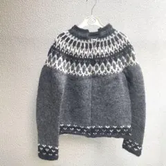 vintage ニット　ノルディック柄　ヴィンテージ