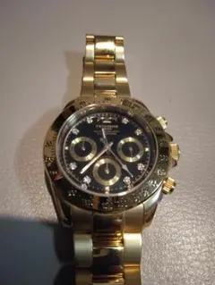 TECHNOS テクノス 腕時計 ゴールド 電池切れ（ジャンク扱い）