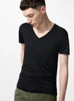 UNIQLO　エアリズムVネックT black　gray 3枚セット