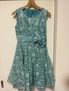 アサクラ　パーティドレス　レース　水色　サイズ38