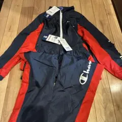 Champion ジャージ上下セット ネイビー/レッド　140