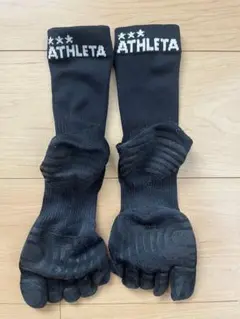 ATHLETA 5本指ソックス ブラック　グリップ　靴下　東京ヴェルディ