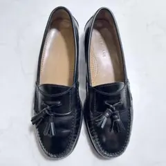 コールハーン ピンチタッセルローファー モカシン製法 ブラック US8.5