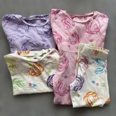 まとめて！！　Ｈ&M ユニコーン柄　半袖セットアップ　2点　Tシャツのみ1点