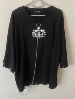 REFLEM レフレム 十字架 クロス チェーン Tシャツ ブラックのサムネイル