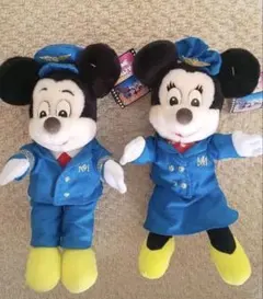 ミッキー・ミニーのPLANE CRAZ ぬいぐるみ