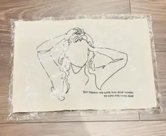 ラインアートタペストリー　韓国風インテリア