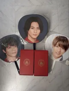 King & Prince うちわ3点/コンサートパンフレット/ペンライトセット