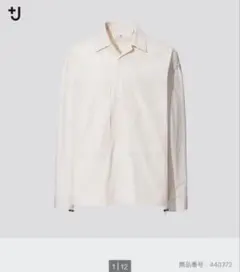 【ユニクロ +j】　オーバーサイズ　シャツブルゾン