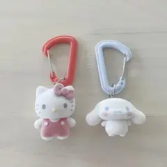 サンリオ カラフルカラビナマスコットチャーム キティ&シナモロール