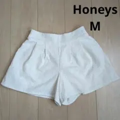 Honeys　レース　ショートパンツ 短パン　ホワイト　М　レディース　ハニーズ