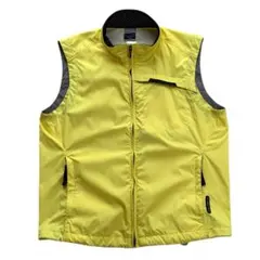 00's NIKE テックベスト レモンイエロー リップストップ Y2K