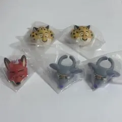 ズートピア ファッション リング ガチャガチャ 5点セット