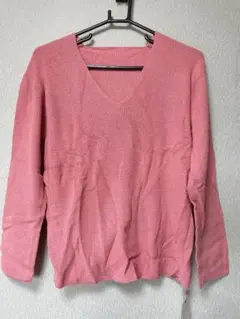 Ungrid ピンク Vネック 長袖セーター 新品未使用