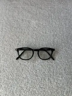 jins メガネ度数なし　シンプル ブラック ラウンドフレーム