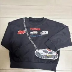 キッズ　TOMICA 裏起毛　緊急車両　デザイン トレーナー　120