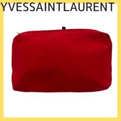 イヴサンローラン ポーチ ナイロン 赤 レッド クラッチバック YSL バック