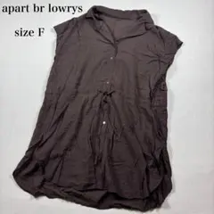 美品 apart by lowrys ノースリーブワンピース 薄手 透け感 Fのサムネイル
