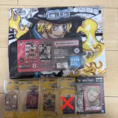 ワンピース　一番くじ　B賞　ブランケット　 カードデザインブランケット サボ