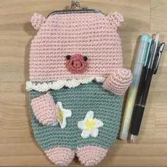 ハンドメイド　がま口ペンポーチ　ペンケース　メガネケースのサムネイル