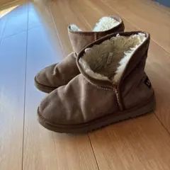 Ukala ブラウン ムートンブーツ、アルカリ　ロングシャツ