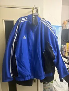 adidas 青黒 スポーツジャケット
