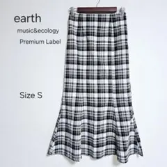 earth music&ecology ロング マーメイド チェック サイズS