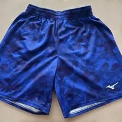 美品　ミズノMIZUNO サッカーパンツ　160 ブルー迷彩のサムネイル