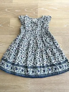 【美品】anyFAM 花柄ワンピース　90のサムネイル