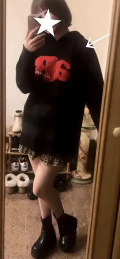 y2kニットミニワンピ風