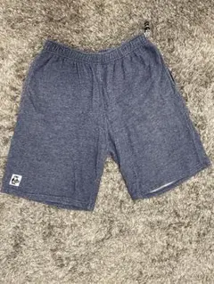 CHUMS スウェットハーフパンツ　青のサムネイル