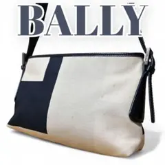 BALLY バリー　ワンショルダーバッグ　ハンドバッグ　キャンバス　レザー