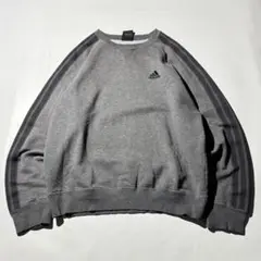 00s adidas threestripe logo sweat shirt