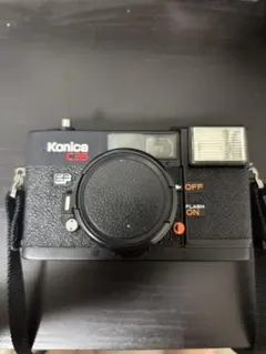 稀少カラー Konica C35 EF3 イエロー フィルムカメラ 動作未確認