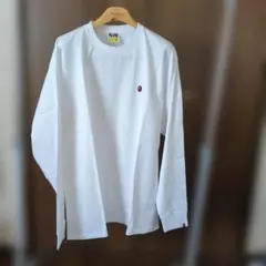 A BATHING APE ワンポイント刺繍 Tシャツ ホワイト XL - メルカリ