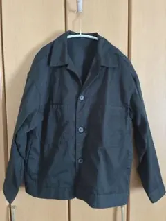 GU ジーユー　メンズ　シェフジャケット　オーバーサイズ　黒　М