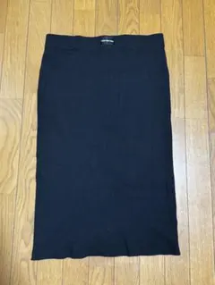Calvin Klein Jeans リブ タイトスカート ブラック XL