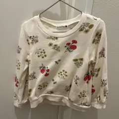 branshes 花柄トレーナー ホワイト