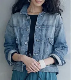 グリーンレーベルリラクシング デニムジャケトGジャンライトブルー