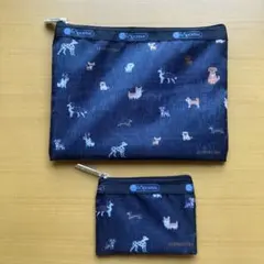 LeSportsac ポーチ 2点セット ドッグ柄のサムネイル