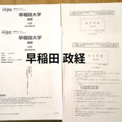 早稲田大学 政治経済学部 総合問題