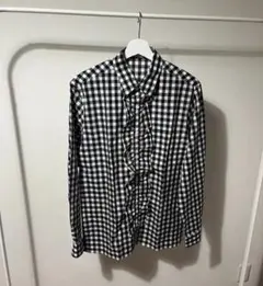 PRADA ギンガムチェックフリルシャツ size 39のサムネイル
