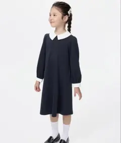 ⭐UNIQLO GIRLS ジャージーワンピース/フォーマル　140cm