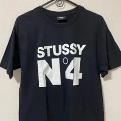 STUSSY N°4 ブラック Tシャツ M