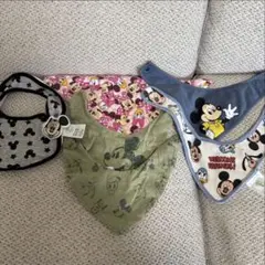 ディズニー ミッキー ミニー スタイセットスタイ よだれかけ 6枚セット ベビー