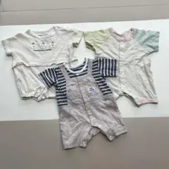 ベビー服　ロンパース　60cm 3点セットまとめ売り